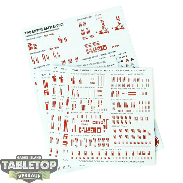 Tau Empire - 8x Transfer Sheet - Sonstiges