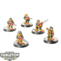 Astra Militarum - 5x Ratlings - klassisch - bemalt