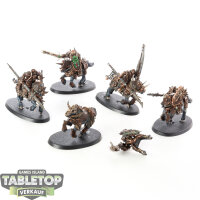 Slaves to Darkness - 5x Chaos Knights - bemalt