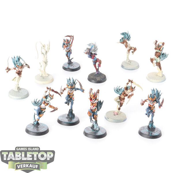 Daughters of Khaine - 10 x Witch Aelves - teilweise bemalt