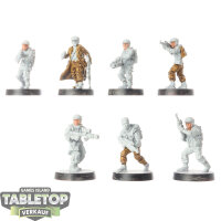 Rebellen - 7 Rebel Troopers - teilweise bemalt