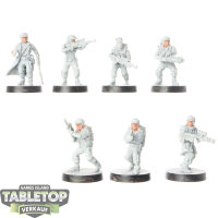 Rebellen - 7 Rebel Troopers - teilweise bemalt