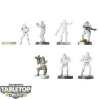 Imperium - 7 Stormtroopers - teilweise bemalt