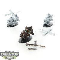 Orks - 3 x Deffkoptas - teilweise bemalt