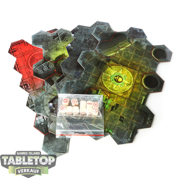 Gelände & Zubehör - 4x Horus Heresy: Betrayal at Calth - Game Board Tiles & 11x Dice - Sonstiges