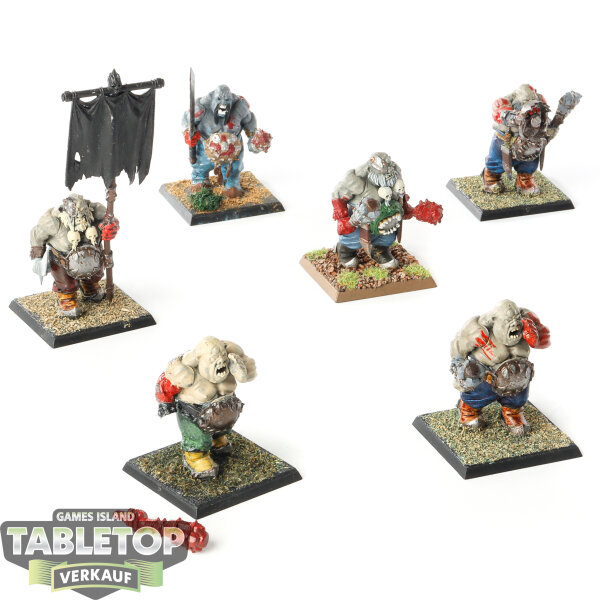 Ogre Kingdoms - 6x Ogor Gluttons - teilweise bemalt