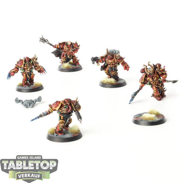 Chaos Space Marines - 5x Chosen klassisch - teilweise bemalt