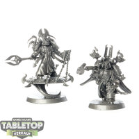 Thousand Sons - 2 Exalted Sorcerers - grundiert