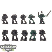 Dark Angels - 10x Tactical Squad - teilweise bemalt