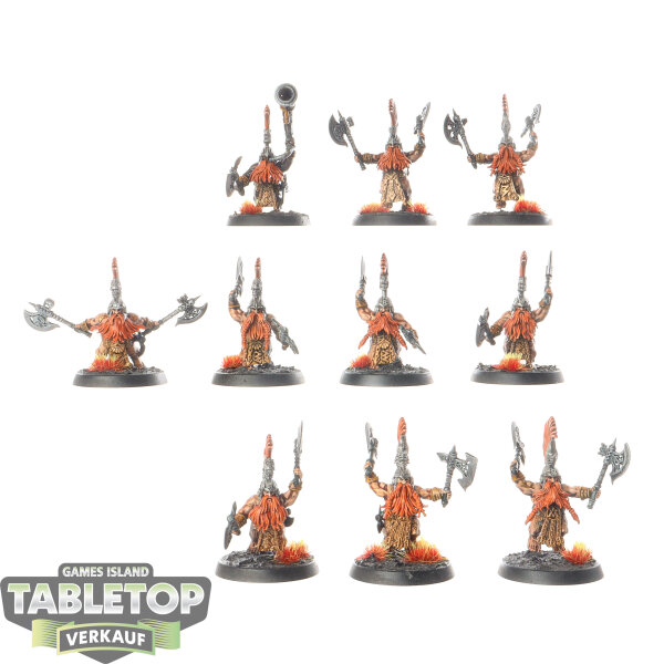 Fyreslayers - 10 x Vulkite Berzerkers - bemalt