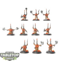 Fyreslayers - 10 x Vulkite Berzerkers - bemalt
