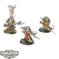 Orruk Warclans - 3 x Man-Skewer Boltboyz - bemalt