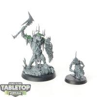 Orruk Warclans - Killaboss with Stab-grot - teilweise bemalt