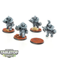 Ogor Mawtribes - 4 x Leadbelchers - teilweise bemalt