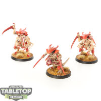 Tyraniden - 3 x Tyranid Warriors - bemalt