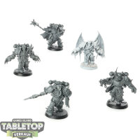 Chaos Space Marines - 5x Chosen - teilweise bemalt