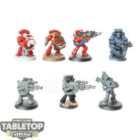 Space Marines - 7x Tactical Squad - teilweise bemalt
