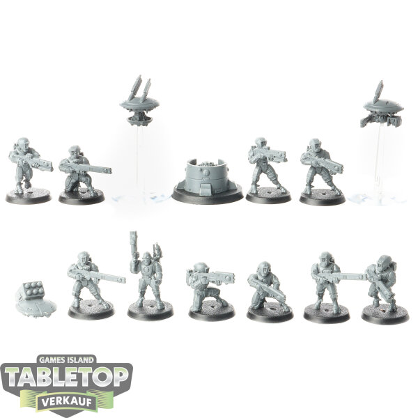Tau Empire - 10 Fire Warriors - unbemalt