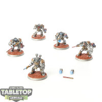 Grey Knights - 5 Grey Knights Terminators - bemalt