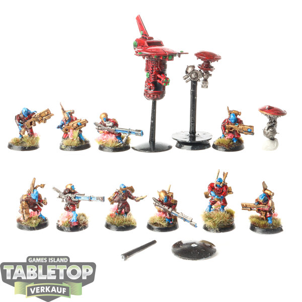 Tau Empire - 10 Pathfinder Team - bemalt