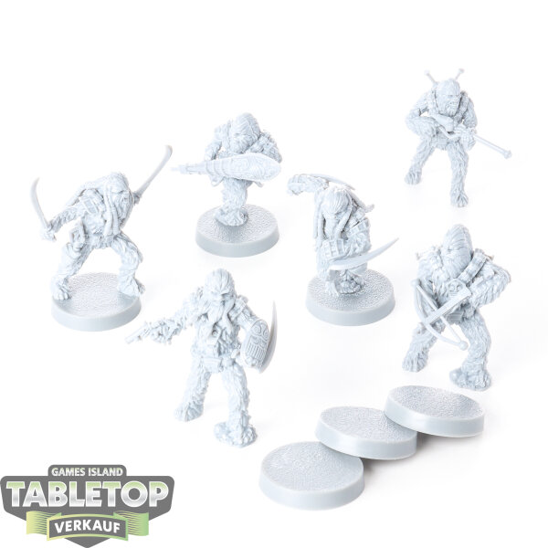 Rebellen - 6 Wookiee Warriors - unbemalt