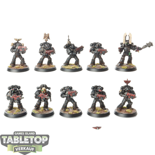 Dark Angels - 10 x Tactical Squad - bemalt