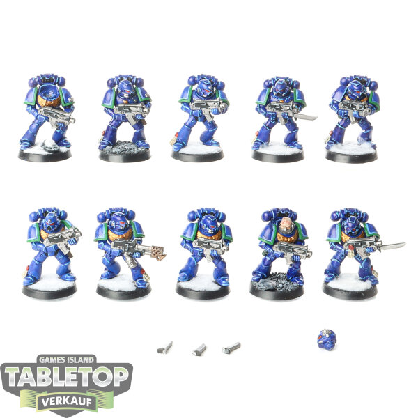 Space Marines - 10 x Tactical Squad - bemalt