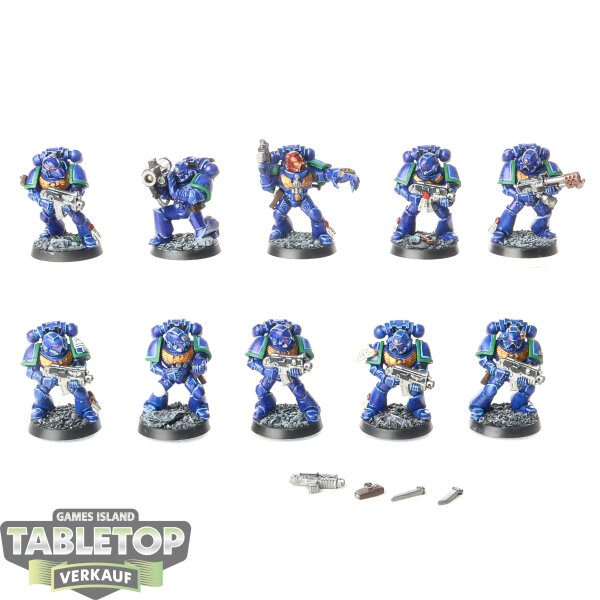 Space Marines - 10 x Tactical Squad - bemalt