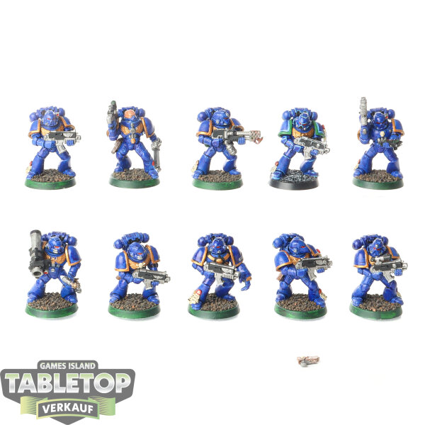 Space Marines - 10 x Tactical Squad - bemalt